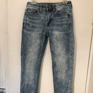 American Eagle men’s jeans, blue, extreme flex, skinny, 29 x 34
